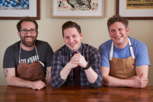 Jason Vincent (l.) Josh Perlman and Ben Lustbader, the partners behind Giant. Galdones Photography 